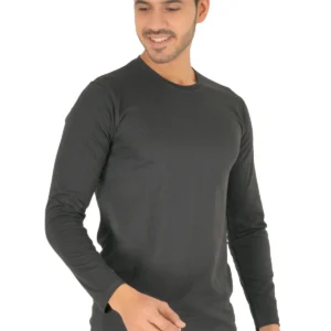 White Trendy Premium Full-Sleeve T-Shirt For Men (Cotton)