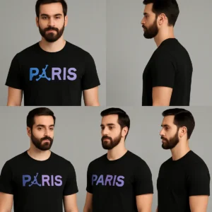 Black Paris Graphic T-Shirt - Premium Cotton Tee