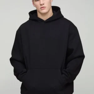 Black Trendy Premium Classic Hoodie - Comfort Fit By (Cotton)