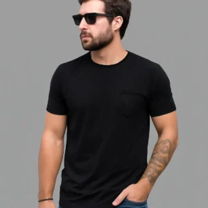 Black Trendy Premium Classic T-Shirt (Cotton)
